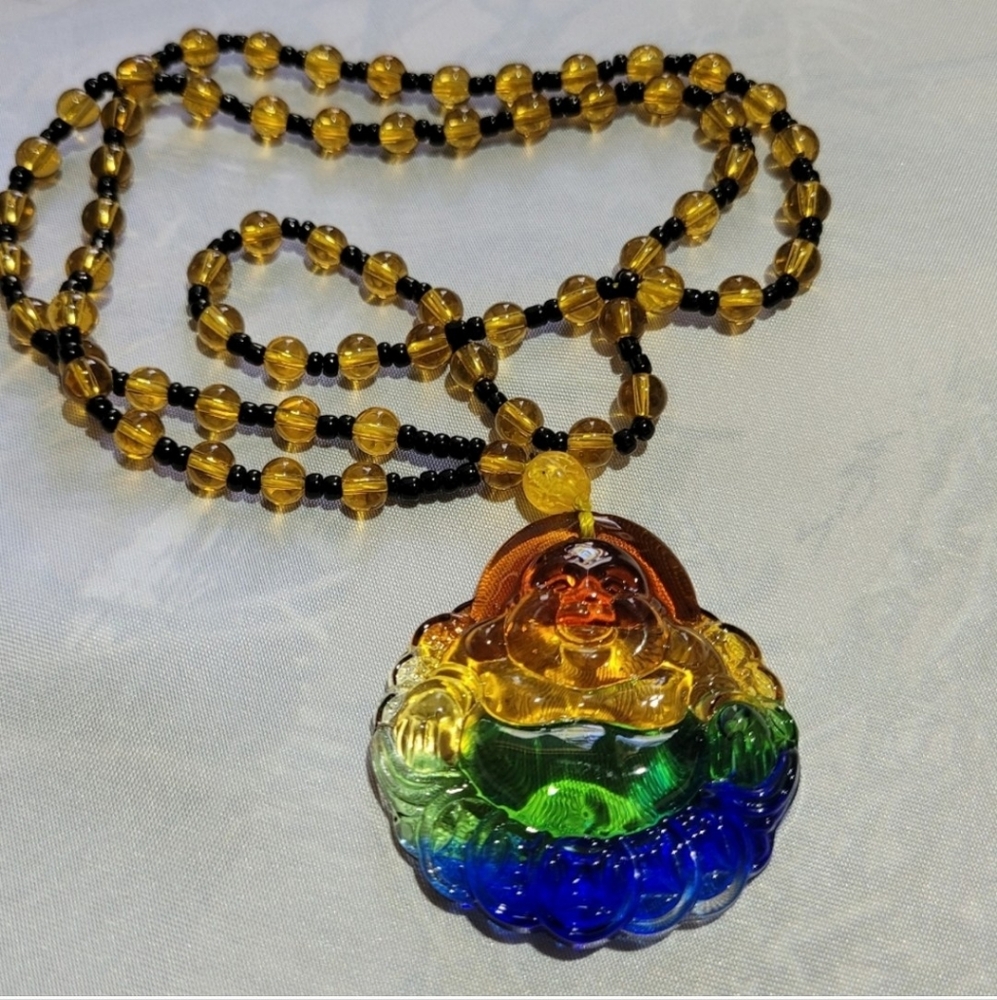 Laughing Buddha Necklace